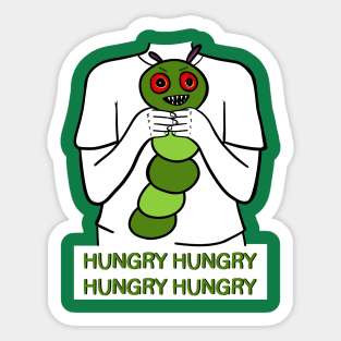 Evil Hungry Caterpillar (Parody) Sticker